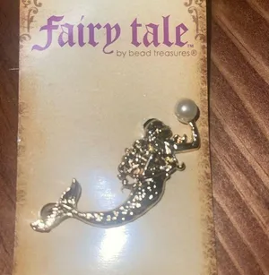 Fairy Tale by Bead Treasures #1578194 MERMAID PEARL Fairy Tale Book Pendant thumbnail 2