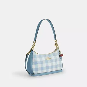 Coach CES65 Teri Shoulder Bag With Gingham Print And Charm thumbnail 14