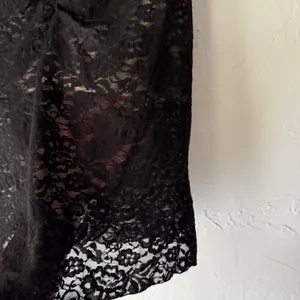 Y2K Cookie Cami Black Lace‎ Sheer Whimsigoth Lingerie Tank Top Large thumbnail 5