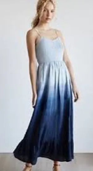 Madewell Ombre Blue to Navy Maxi Dress thumbnail 1