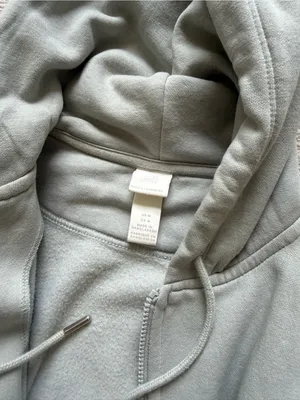 H&M Light Sage Zip-Up Utility Hoodie Jacket - Women's thumbnail 4