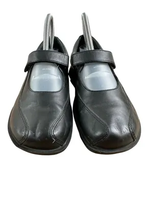 Simple Mary Jane Shoes Size 8 Black Faux Leather Blend Womens thumbnail 5