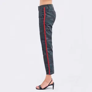 Sundry x Anthropologie Side Trim Camo Le Soleil Pants in Charcoal Size 27 thumbnail 4