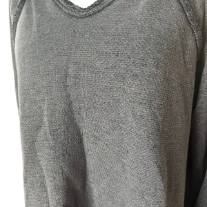 Free People Charcoal Gray Oversized Bell Crochet Notched V-Neck Top Medium‎ thumbnail 4