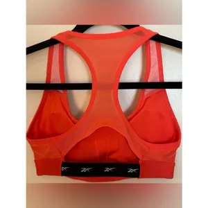 Les Mills Red Orange Racerback Padded Sports Bra thumbnail 2