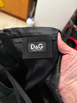 Dolce & Gabbana black satin cocktail dress size 46 thumbnail 3