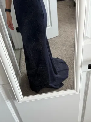 Navy Formal Dress Blue Size 6 thumbnail 2