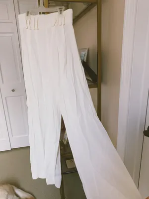 The White House Vintage White Wide Legged Pants thumbnail 3