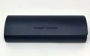 Warby Parker Glasses Case Midnight Navy Faux Leather Eyewear Sunglasses Travel thumbnail 1