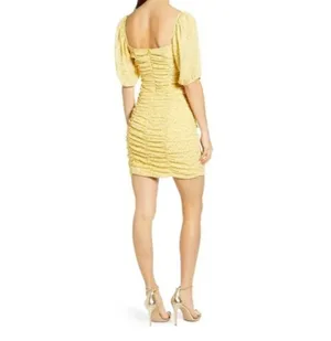 All in Favor Ruched Floral Mini Dress thumbnail 2