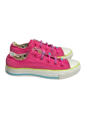 HTF: Converse™️ ✪ Chuck Taylor All Star Sneaker ✪ Fuchsia Pink ✪ No Lace Slip On thumbnail 4