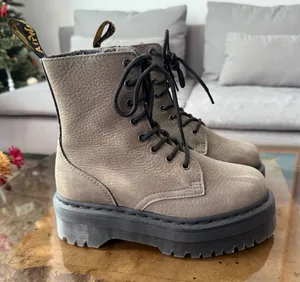 Dr. Martens Jadon Milled Nubuck Platform Boots Ladies 6 thumbnail 1
