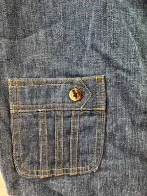 Lee Vintage Western 70’s 80’s Cottagecore Women's Dark Blue Denim Vest thumbnail 5