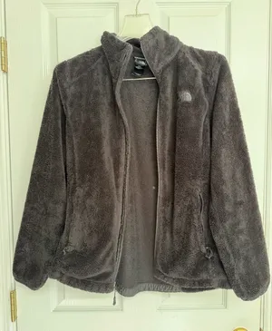 The North Face Women's Charcoal Teddy Fleece Jacket thumbnail 1