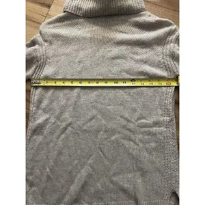 J.Crew Sweater Wm Sm Beige Cowl‎ Neck Merino Wool Blend Pullover Knit Minimal thumbnail 5
