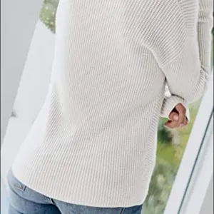 ✨Long Sleeve Sweater Twist Knot Front Pullover✨ Gray thumbnail 3