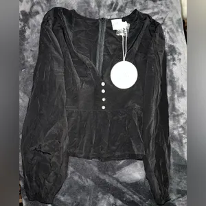 Princess Polly Andover Top in Black Size 2 New with tag thumbnail 8
