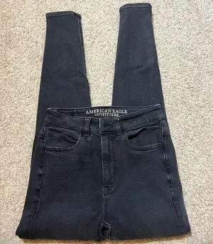 Black AE jeggings thumbnail 1