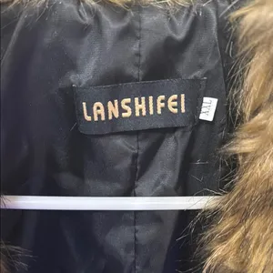 Women's Black Faux Fur Vest thumbnail 3