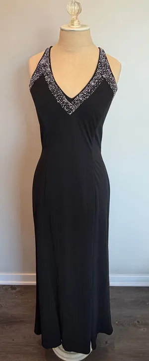 Blondie Nights Black Backless Gown thumbnail 1