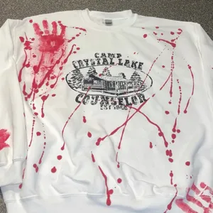 Custom Friday the 13th sweatshirt Size XL thumbnail 1