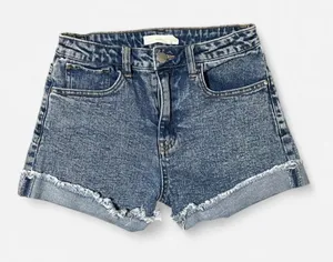 🪁 tgla Blue Jean Shorts Size 25 thumbnail 1