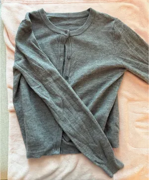 SHEIN Grey button up sweater  thumbnail 1