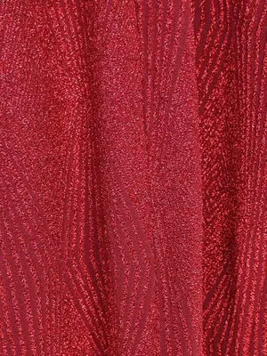 Lily Rose Women's XS Red Shimmer Knotted Side Wrap Fitted Cocktail Dress thumbnail 7