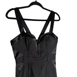 bebe Y2K Medium (8) Black Bodycon Dress Mini Timeless Classic Cocktail thumbnail 3