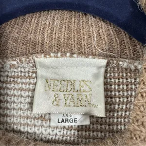Vintage Needles & Yarn Teddy Bear Fluffy Knit Sweater thumbnail 7