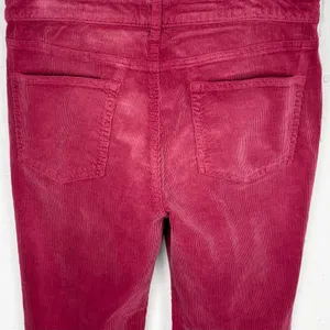 Anthropologie Pilcro Yaya Mid Rise Corduroy Cropped Flare Jeans Pink Rose 29 thumbnail 15