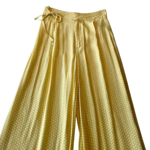 Zara Yellow Polka Dot Palazzo Pants thumbnail 2