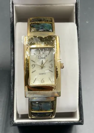 Vivani Abalone Watch Women 22mm Silver Tone MOP Dial Cuff Untested Original Box thumbnail 1