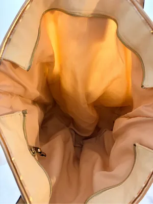 PINK Victoria's Secret Cream Canvas Tote with Rose Gold Metallic Base thumbnail 5