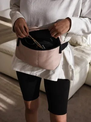 Calpak Luka Belt Bag in Rose Quartz thumbnail 1
