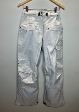 Columbia Women's Size S Gray Convert Omni Tech Houndstooth Snowboard Pants EUC thumbnail 1
