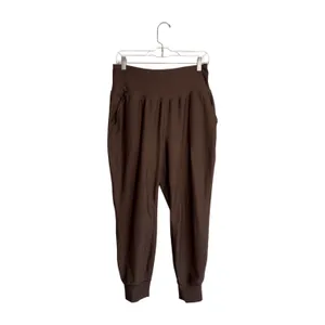 Old Navy Active Powersoft Go Dry Joggers Brown High Rise Pocket thumbnail 2