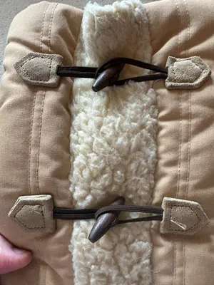 Vintage Hush Puppies tan women's winter boots suede crepe sherpa-lined size 8 thumbnail 4