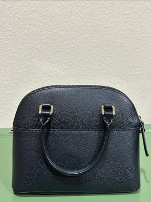 kate spade Black Leather Satchel with Gold Hardware thumbnail 3