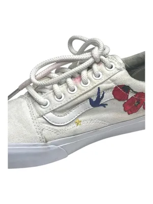Vans® ✌︎ Old Skool Limited Edition Desert Embellished Sneaker ✌︎︎ White ✌︎︎ 7M thumbnail 8