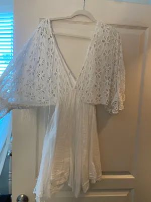 White Boho Dress thumbnail 3