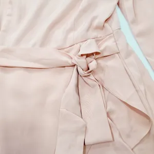MORE TO COME Khloe Ruffle Sleeve Mini Dress in Blush Medium thumbnail 6