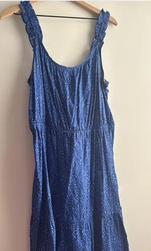 Banana Republic Blue Printed Mini Dress thumbnail 1