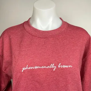 Phenomenal Pink Phenomenally Brown Oversized Long Sleeve Sweatshirt Top Size S thumbnail 4