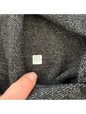 Lululemon Scuba Oversized Half Zip Hoodie Sparkle Black Silver Size XS Small thumbnail 4