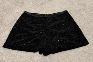 Mimi Chica Sparkly Black Shorts Size M thumbnail 1