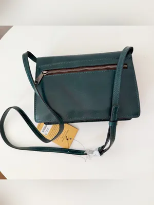 Patricia Nash Consilina Leather Crossbody Blue Coral thumbnail 5