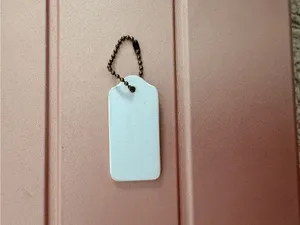 Coach New York White Foam Hang Tag Bag Charm Replacement thumbnail 3