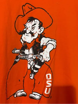 Oklahoma State Cowboys T-Shirt Size M Orange Pistol Pete Graphic NWT thumbnail 2