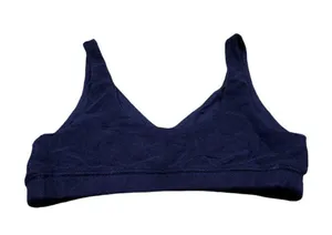 Aerie Offline Recharge Summer Lights Terry Sports Bra Size Medium Navy Blue thumbnail 2